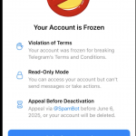 Telegram Blog：被冻结账户现可申诉解封-博彩策略论坛-博彩社区-博彩论坛
